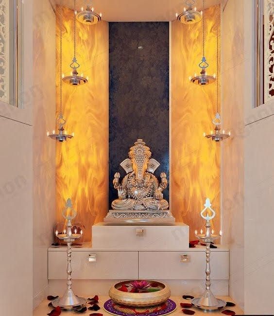 Backlit Pooja Unit