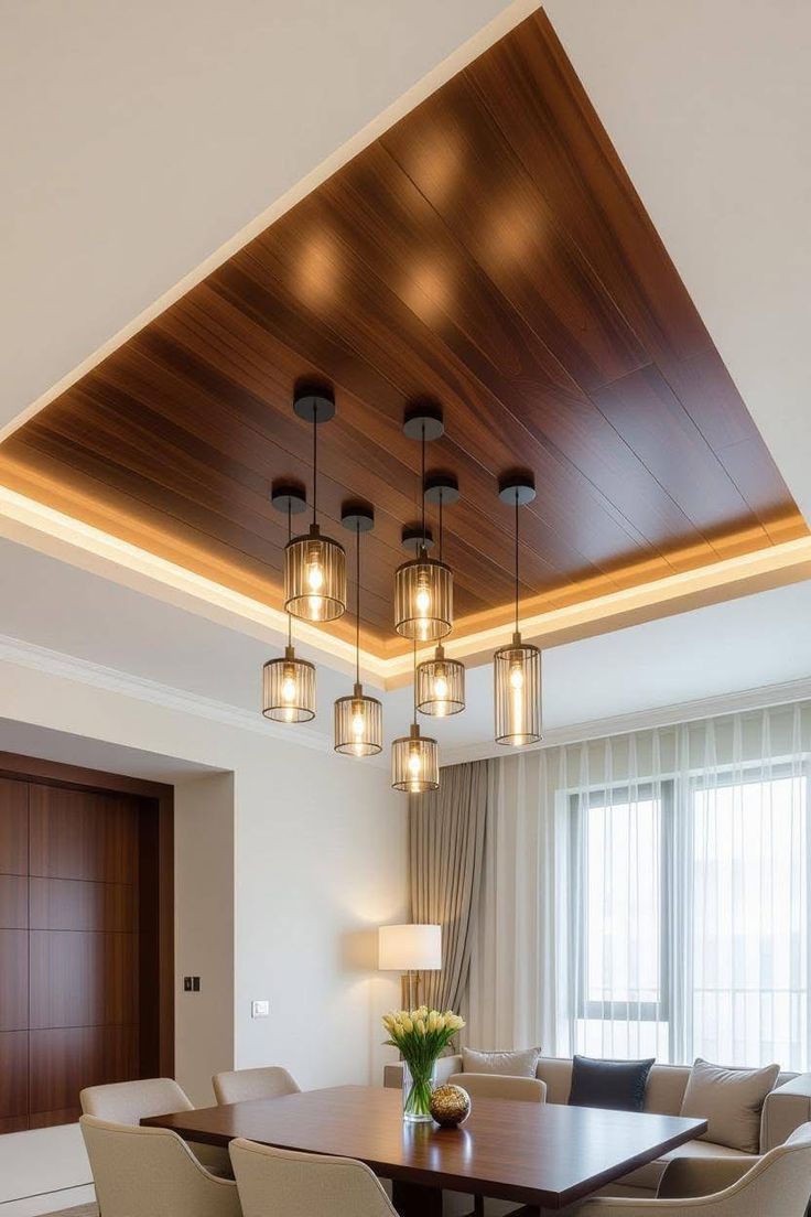 Wooden Panel Ceiling